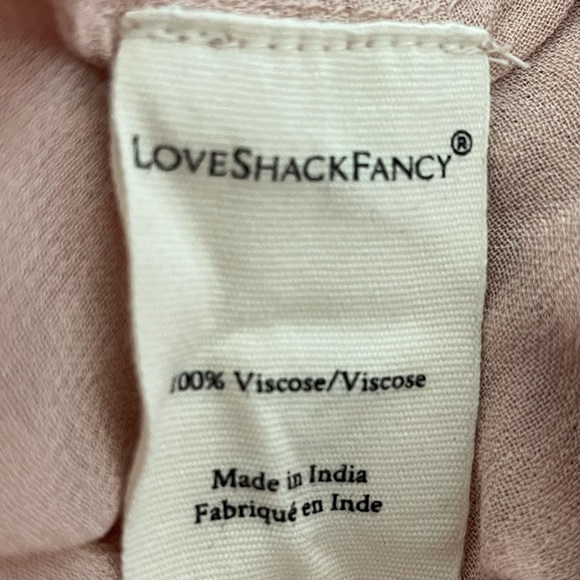 LOVESHACKFANCY Cheri Eyelet Dress Melrose Pink 4 - Picture 11 of 11